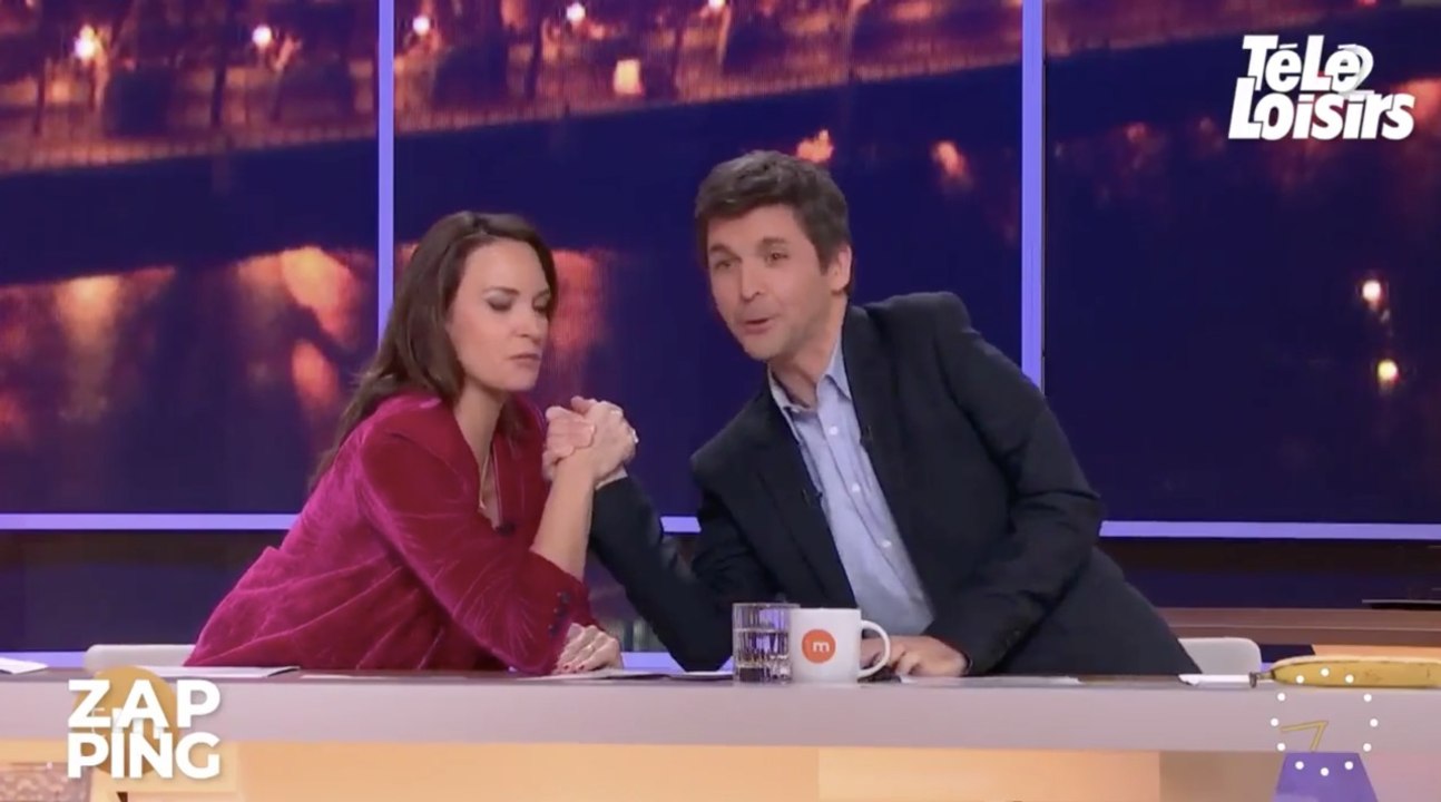 Julia Vignali et Thomas Sotto se défient au bras de fer dans Télématin