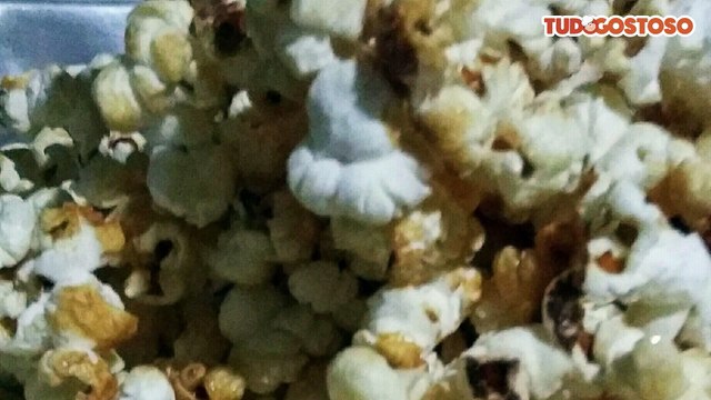 Pipoca doce sem óleo