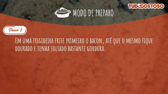 Farofa de bacon e calabresa