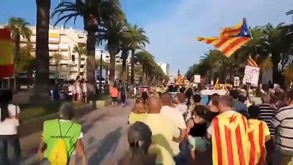 Tensión en Salou entre 'indepes' y constitucionalistas