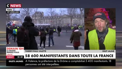 Gilets Jaunes : l'une des figures du mouvement, Thierry Paul Valette, s'exprime sur le violent coup qu'il a reçu à la tête