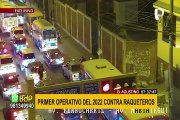 El Agustino: primer operativo del 2022 deja más de 20 detenciones contra temibles raqueteros