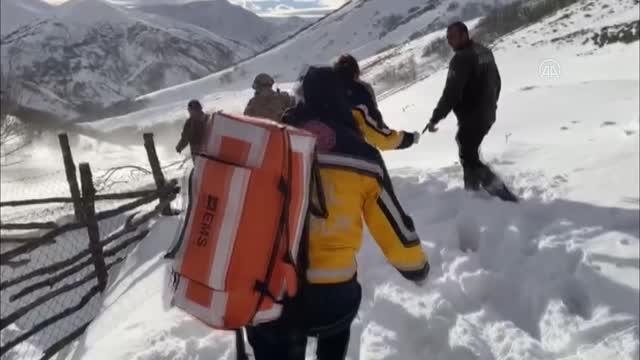 Son Dakika | Askeri helikopter hasta kadın için havalandı