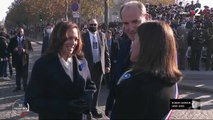 La venue de Kamala Harris à la cérémonie du 11 novembre ne passe pas inaperçue