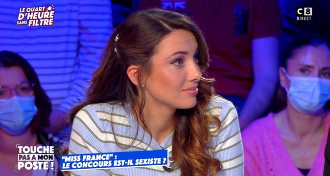 Delphine Wespiser défend le concours Miss France dans TPMP
