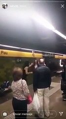 Una mujer agrede a un vigilante en el metro de Barcelona