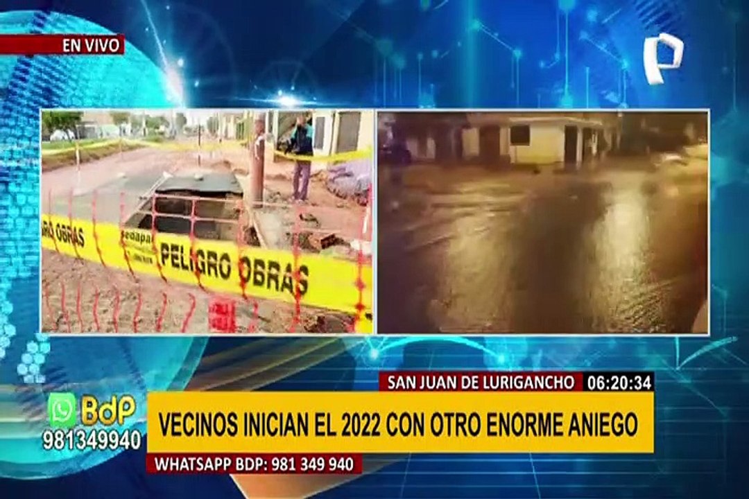 SJL: nuevo aniego afecta a vecinos de un sector del distrito