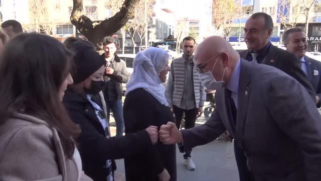 CHP heyeti Batman'da basın mensupları ile bir araya geldi, esnafı ziyaret etti