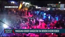 Panggung Konser Dangdut Tak Berizin di Kediri Roboh! Pengunjung Tercebur ke Kolam