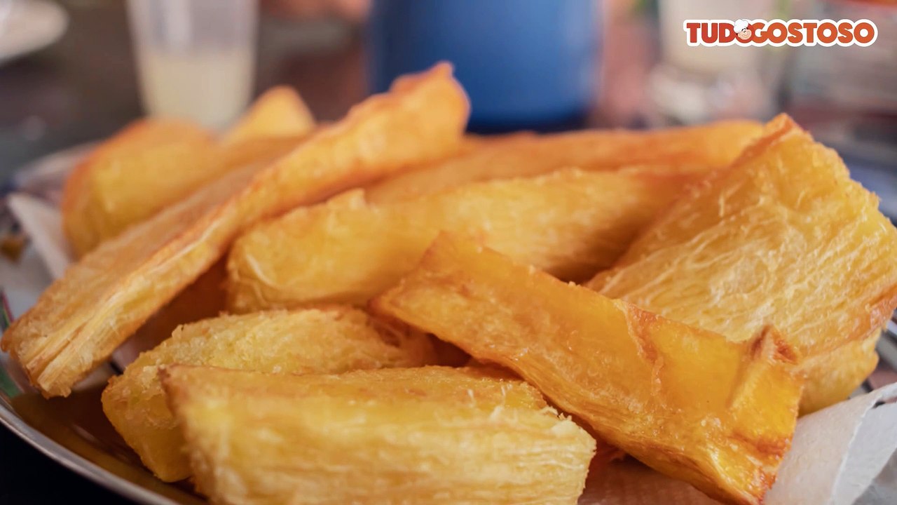 Mandioca frita e sequinha