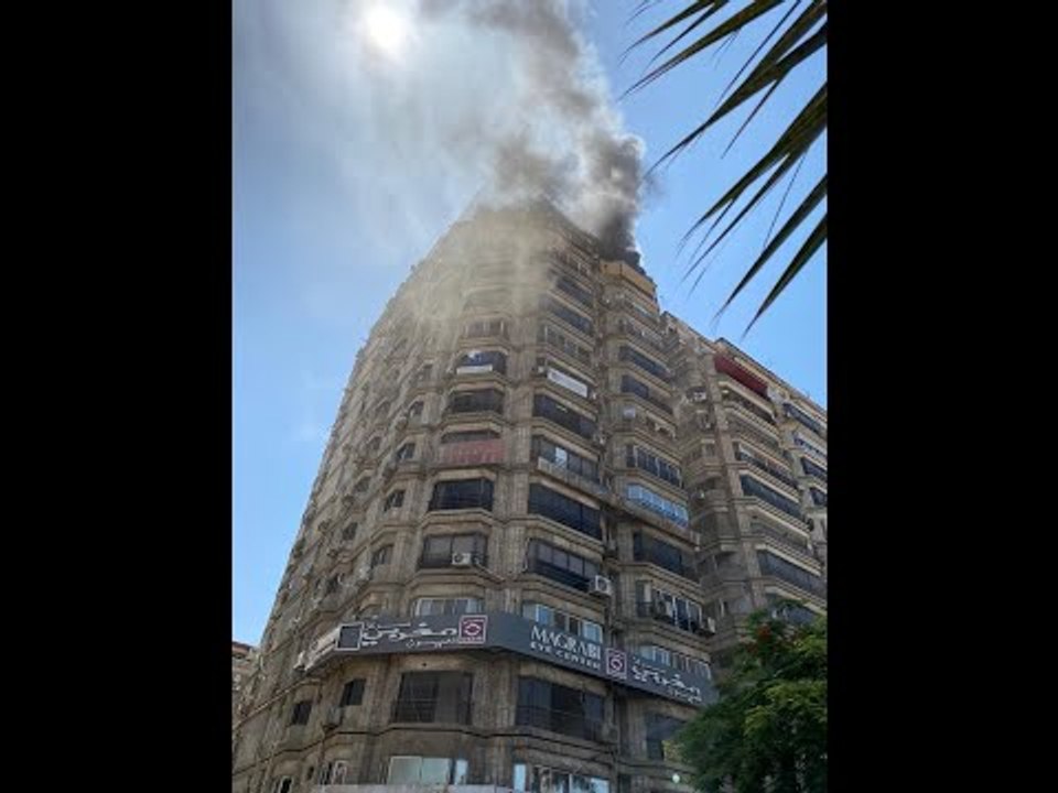 حريق فى عقار سكني بمنطقة الدقي والحماية المدنية تحاول السيطرة