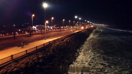 Gwadar Marine Drive Night Drone View || Balochi Song || Gwadar beach Pakistan