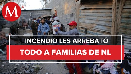Da Nuevo León apoyo a familias afectadas por incendio en Monterrey