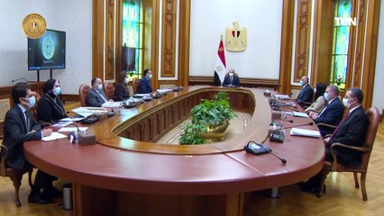 الرئيس عبد الفتاح السيسي يجتمع مع المجموعة الوزارية الاقتصادية بحضور رئيس الوزراء مصطفى مدبولي