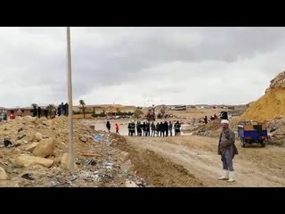 اللحظات الأولى للعقار المنهار بمدينة 15 مايو