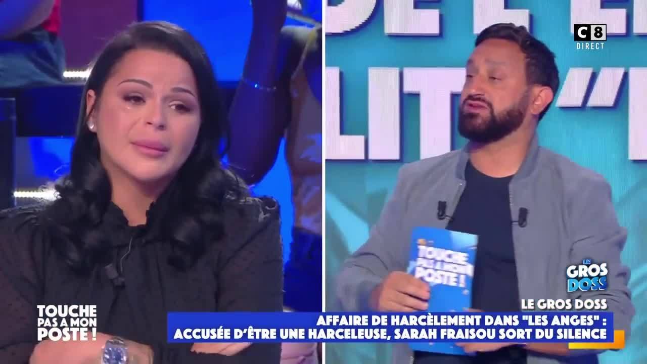 Sarah Fraisou fond en larmes dans touche pas à mon poste