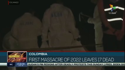 FTS 03-01 16:30 Colombia reports first massacre of 2022