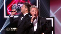 Vincent Niclo chante avec Roberto Alagna Petit Papa Noël dans 300 Choeurs pour les fêtes