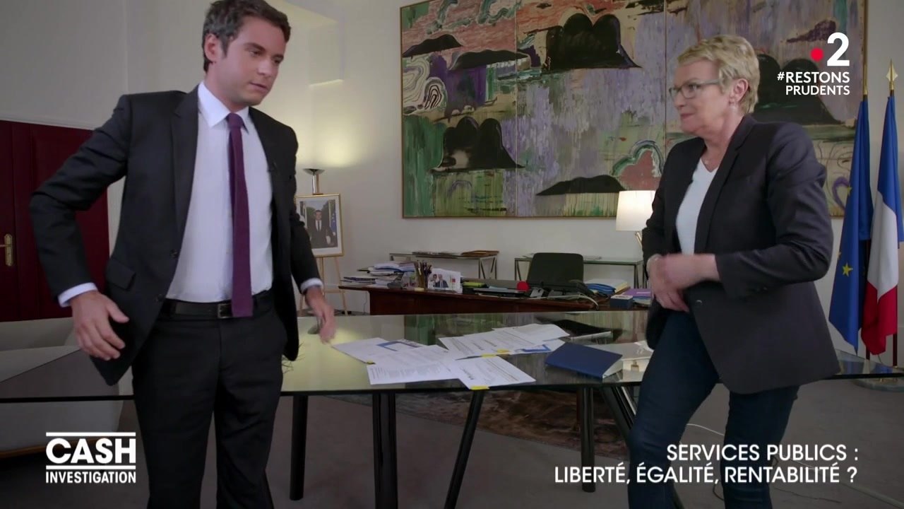 Cash Investigation : Gabriel Attal en difficulté face à Elise Lucet sur France 2