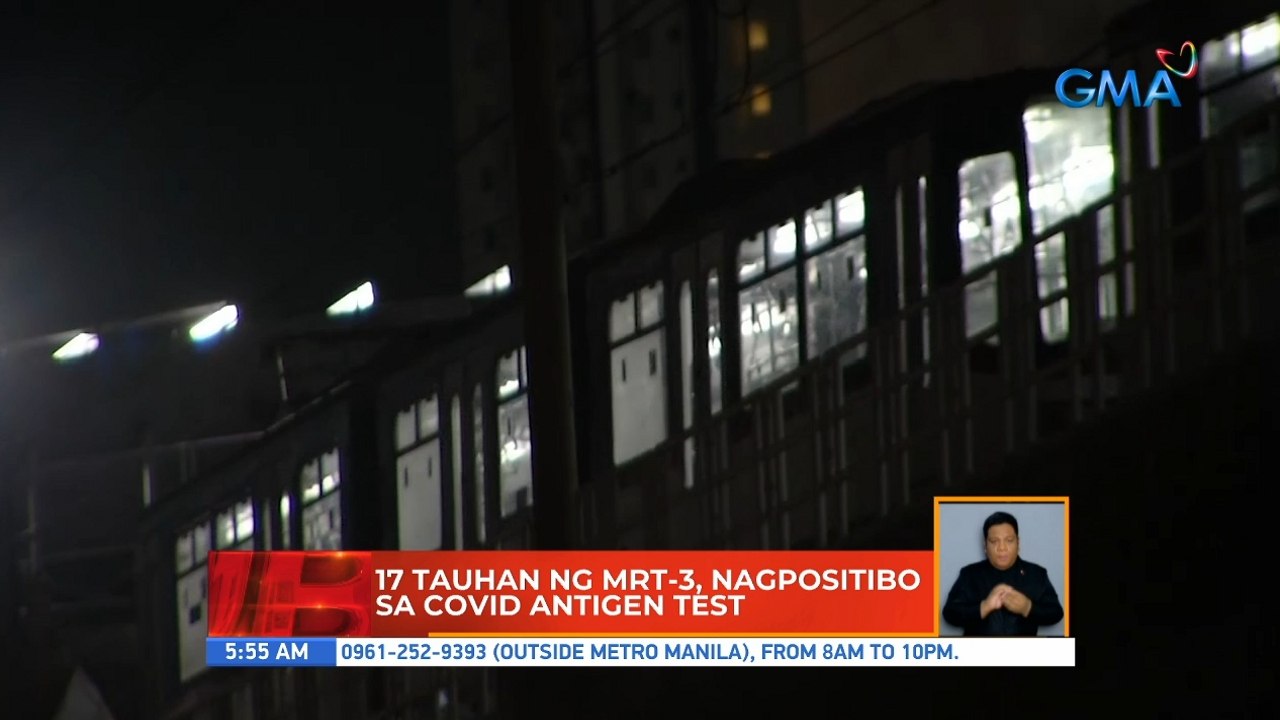 17 tauhan ng MRT-3, nagpositibo sa COVID antigen test | UB