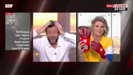 L'Equipe du soir : la blague grivoise de France Pierron déclenche un début de fou rire en plateau