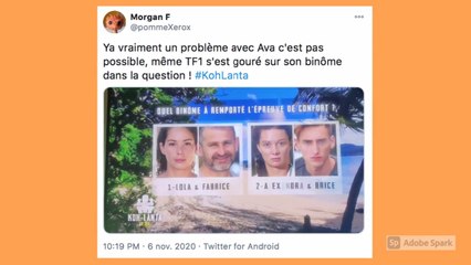 Koh-Lanta. Ava confondue par TF1, elle réagit : "Sur une échelle de 1 à 10 niveau respect on est comment ?"