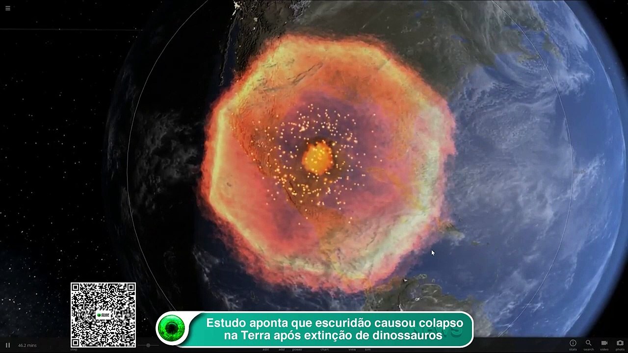 Estudo aponta que escuridão causou colapso na Terra após extinção de dinossauros