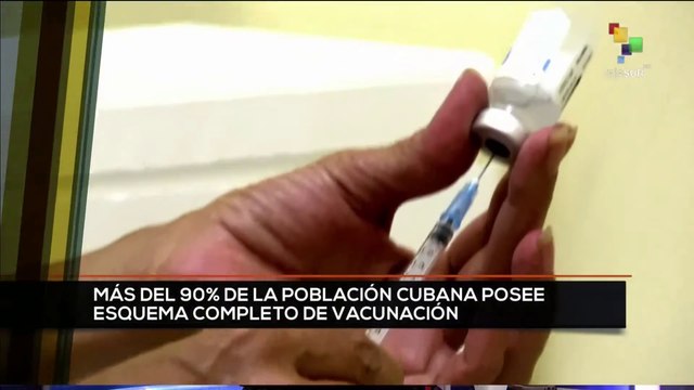 teleSUR 17:30 03-01: Cuba presenta esquema de vacunación completo con inmunógenos propios