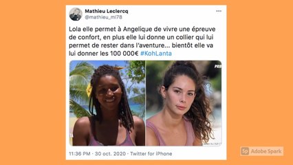 Koh-Lanta. "Quelle naïveté" : Lola sauve Angélique en lui offrant un collier, les Twittos n'en reviennent pas