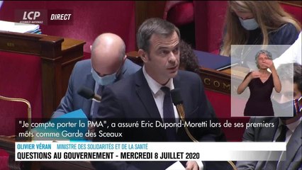 Olivier Véran tance les députés de droite : "Mettez vos masques quand vous criez !"