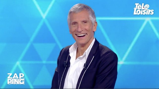 Mélanie Page taquine Nagui, ce qui fait beaucoup rire l'animateur !