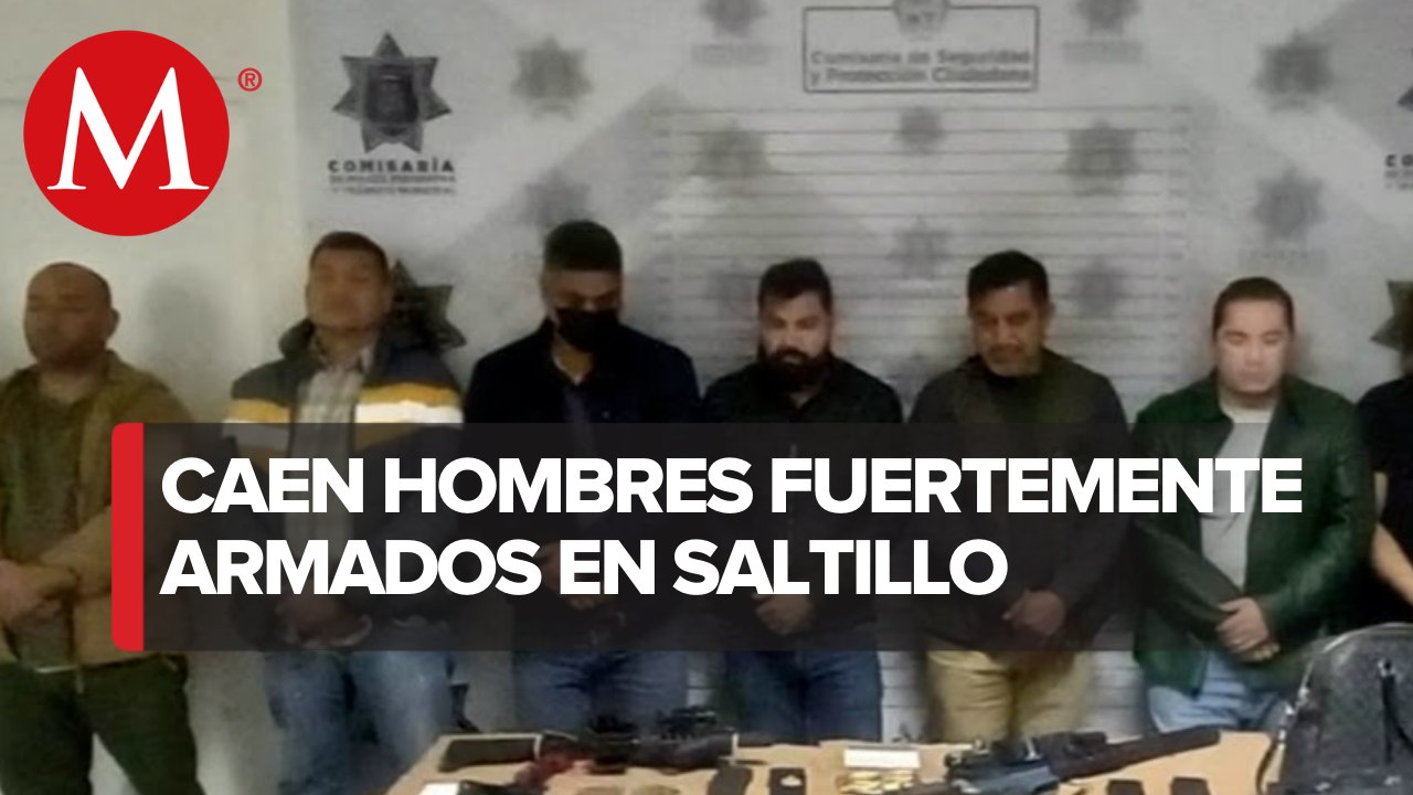 Autoridades detienen a 10 hombres en Saltillo