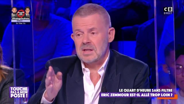 Polémique autour des propos d'Eric Zémmour : Eric Naulleau le défend dans Touche pas à mon poste