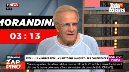 Christophe Lambert revient avec émotion sur une période trouble de sa vie