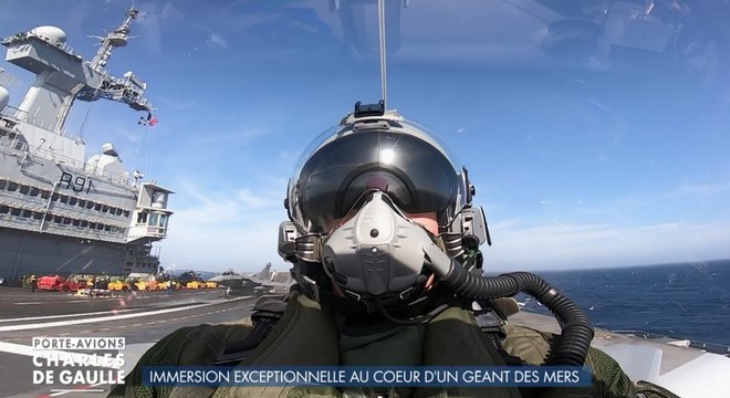 Frissons garantis : un catapultage sur le porte-avions Charle de Gaulle à voir sur C8 qui donne le vertige