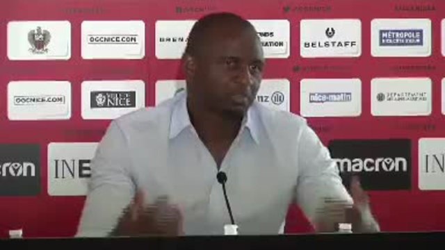 Nice - Vieira : Content des recrues, on va avoir un effectif pour la coupe d'Europe