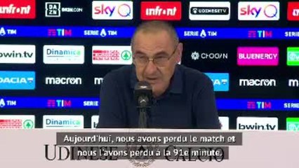 35e j. - Sarri : “Nous aurions dû garder le contrôle”