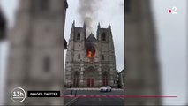Nantes : les images terribles de l'incendie de la cathédrale Saint-Pierre-et-Saint-Paul