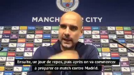 38e j. - Guardiola : "L’objectif est d’arriver dans les meilleures conditions mentales pour Madrid"