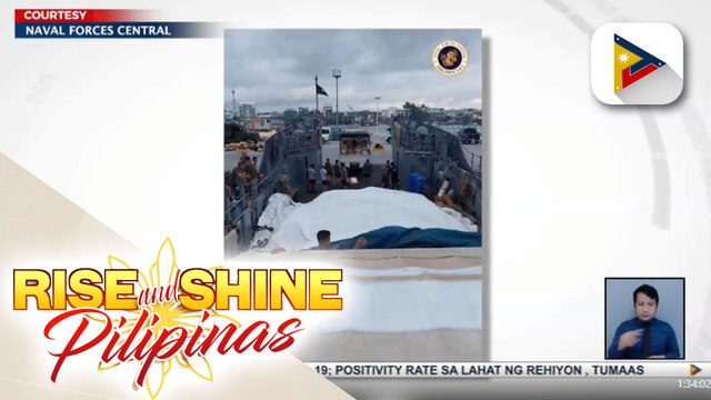 32 tonelada ng relief goods, dumating sa Tagbilaran; BRP Ang Pangulo, nagsilbing floating hospital; DSWD, patuloy ang relief ops sa Bato, Leyte; Hygiene kits, ligtas na naibiyahe sa Negros Occidental