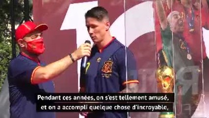 International - Fernando Torres : "On a accompli quelque chose d’incroyable pendant 6 ans"
