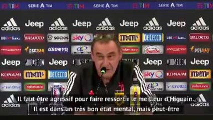 Juventus - Sarri : "Je ne me dispute qu'avec Higuain"