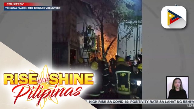 Barracks ng isang kompanya sa Navotas, nasunog; Isang lalaki, nagtamo ng 2nd degree burn