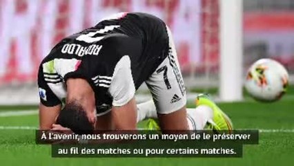 Juventus - Sarri : "À l'avenir, nous trouverons un moyen de préserver Cristiano sur certaines rencontres"