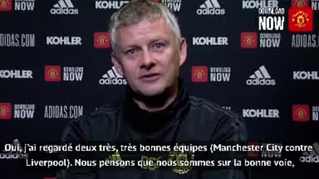 33e j. - Solskjaer : Nous sommes sur la bonne voie