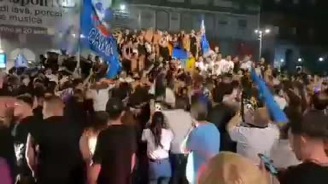 Coupe d'Italie - Scènes de liesse à Naples