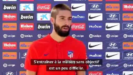 Atlético - Carrasco : "Très heureux de nous entrainer de nouveau ensemble"