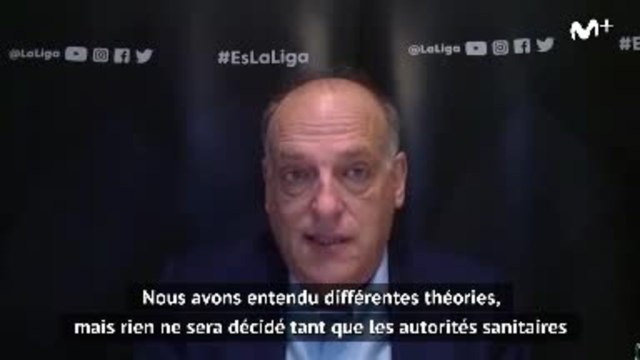 Coronavirus - Tebas espère toujours une reprise le 12 juin