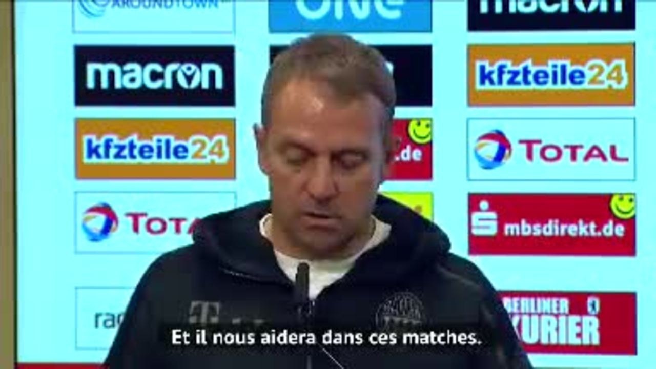 26e j. - Flick : "Nous allons essayer de donner à Lucas Hernandez la possibilité de jouer"