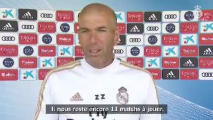 Real Madrid - Zidane : "Nous avons la chance de pouvoir travailler à nouveau"